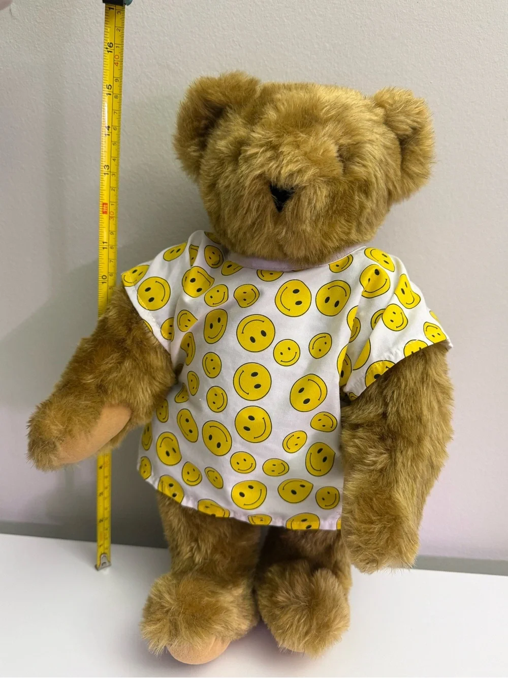 Vermont Teddy Bear Jointed Get Well Hospital Gown Plush 15